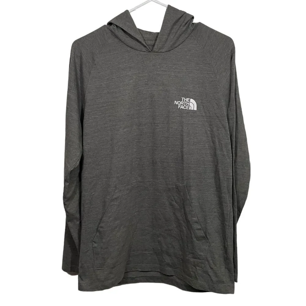 The North Face Grey Lightweight Hooded Long Sleeve T-Shirt